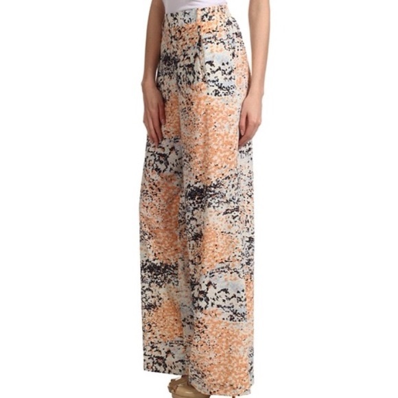 BCBG Maxazria Joan Wide Leg Floral Pants - Small - Picture 2 of 2